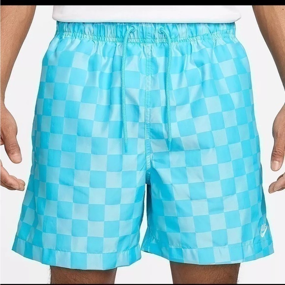 Nike Other - Nike Men's Checkers Club Flow Short, Woven Bright Blue, Size , New